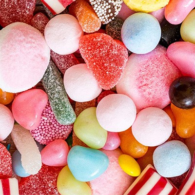 E171 presente in dolciumi e caramelle