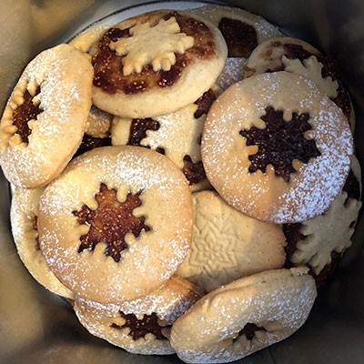 Formine biscotti natale occhio di bue