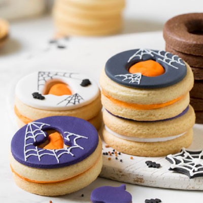 biscotti occhio di bue halloween