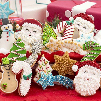 Biscotti natalizi misti decorati