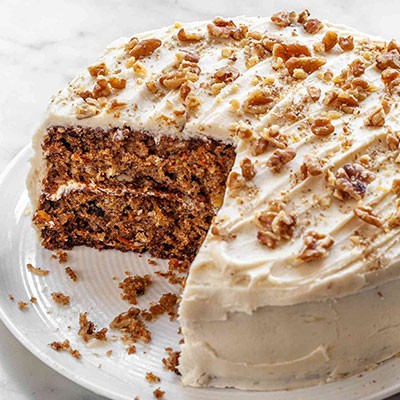 Carrot Cake decorata