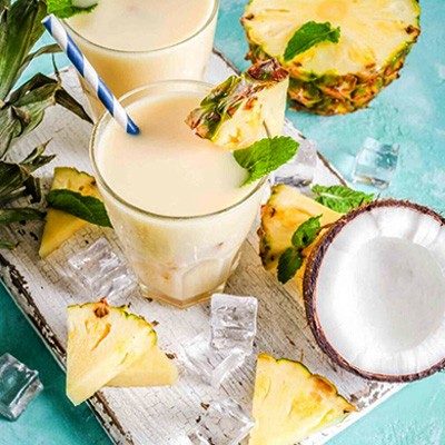 Piña Colada su bicchiere basso