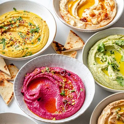 Hummus colorati