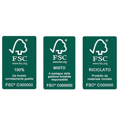 le tre etichette fsc