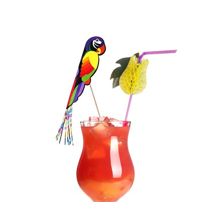 Cocktail con decorazione tropicale