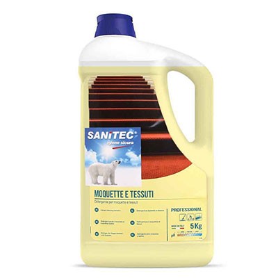 Sanitec detergente per moquette e tessuti