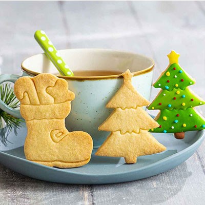 Biscotti natalizi scarpone e albero di Natale