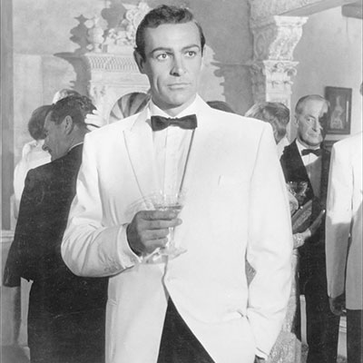 James Bond - Sean Connery con Martini Vesper