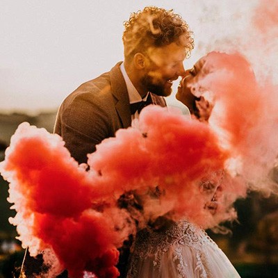 Smoke Bomb: i Fumogeni colorati per il matrimonio