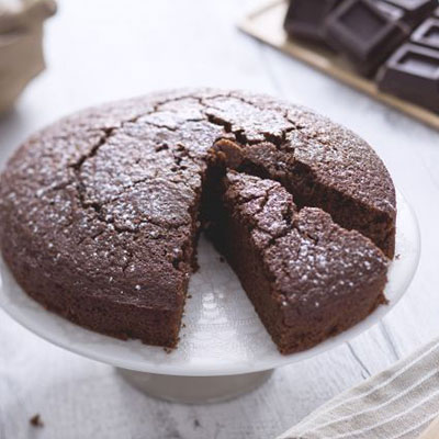 torta all'acqua al cioccolato