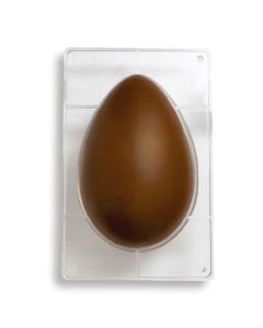 Uovo di Pasqua in cioccolato 750 g realizzato con stampo decora