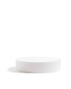 Base rotonda in polistirolo bianco h 5 Ø20 cm Decora