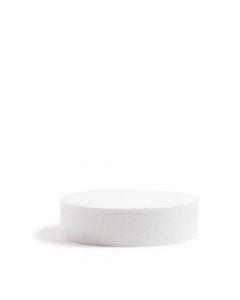 Base rotonda in polistirolo bianco h 5 Ø15 cm Decora