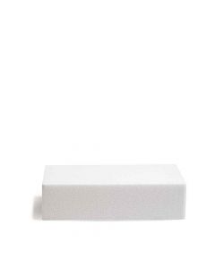 Base quadrata in polistirolo bianco h7,5 25x25 cm