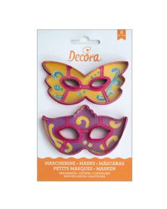 Set 2 Cutters Tagliapasta in plastica maschera di carnevale