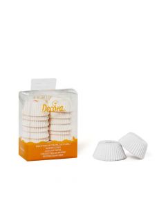 200 Pirottini in carta bianchi per cottura mini muffin Ø3,2 x h 2,2 cm Decora