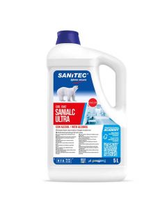 Sanialc Ultra detergente liquido alcolico asciugarapido Sanitec 5 L