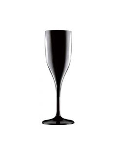 Bicchiere flute nero policarbonato 150cc Goldplast