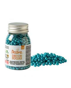 Perle di zucchero color azzurro per decorazione 100 g Decora