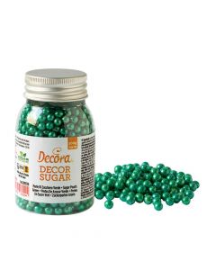 Perle di zucchero color Verde per decorazione 100 g Decora
