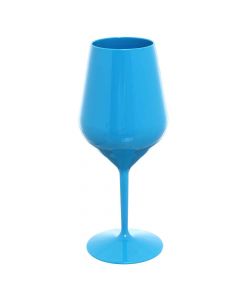 Bicchieri Calici da vino e Cocktail blu infrangibili lavabili 470cc