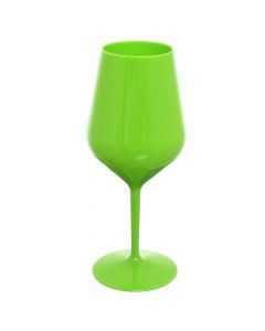 Bicchieri Calici da vino e Cocktail verde fluo infrangibili lavabili 470cc