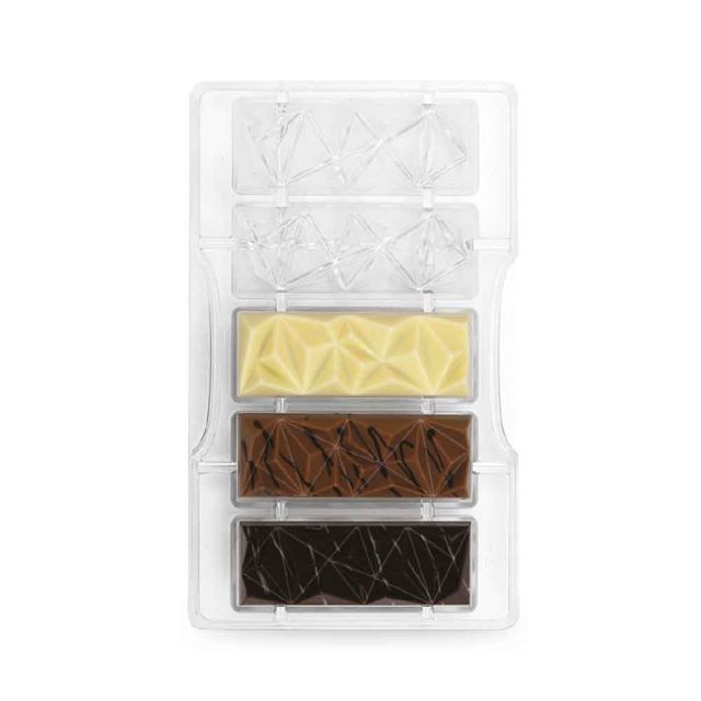 Stampo 5 cioccolatini Serena in policarbonato 8,5 x 3,1 cm Decora