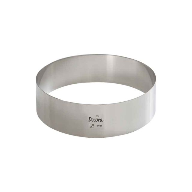 Sagoma rotonda in acciaio inox coppapasta diametro 20cm Decora