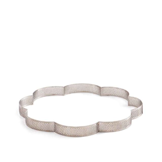 Sagoma fiore inox microforato 24x24 cm Decora