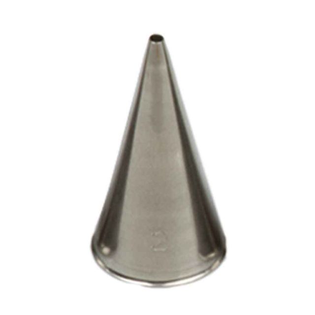 Beccuccio cornetto tondo 2 in acciaio inox Ø1,7 x 3,5 cm