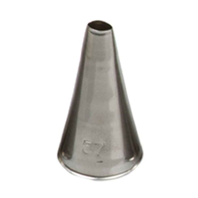 Beccuccio cornetto tondo 57 in acciaio inox Ø1,7 x 3,3 cm