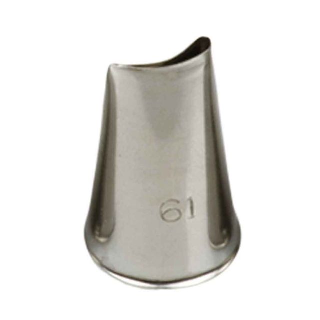 Beccuccio cornetto Petalo 61 in acciaio inox Ø1,7 x 2,8 cm