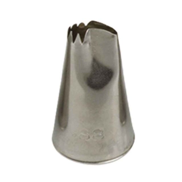 Beccuccio cornetto Petalo 88 in acciaio inox Ø1,7 x 2,8 cm