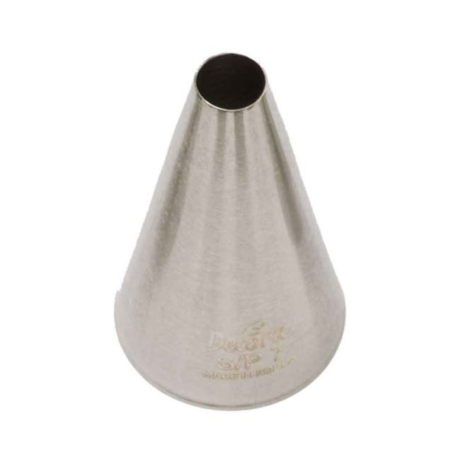 Beccuccio cornetto tondo grande 7 in acciaio inox Ø2,4 x 4,5 cm