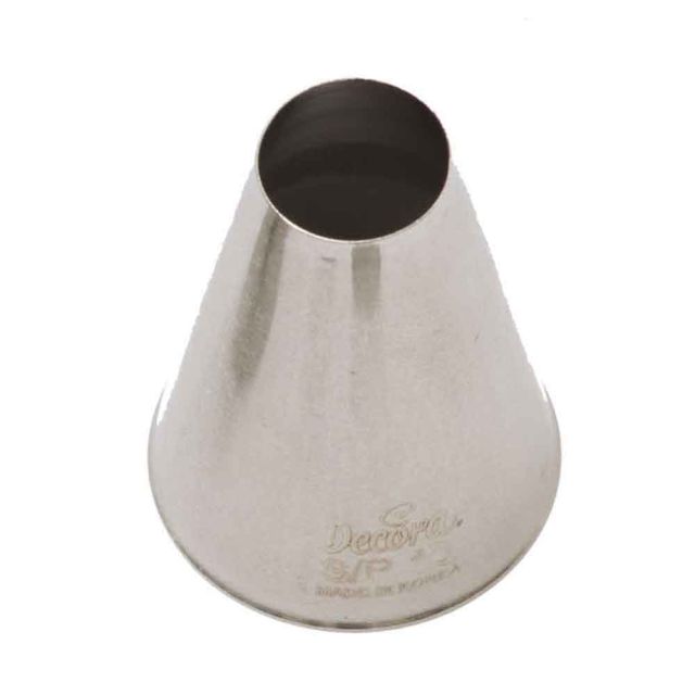 Beccuccio cornetto tondo grande 15 in acciaio inox Ø3,5 x 5 cm