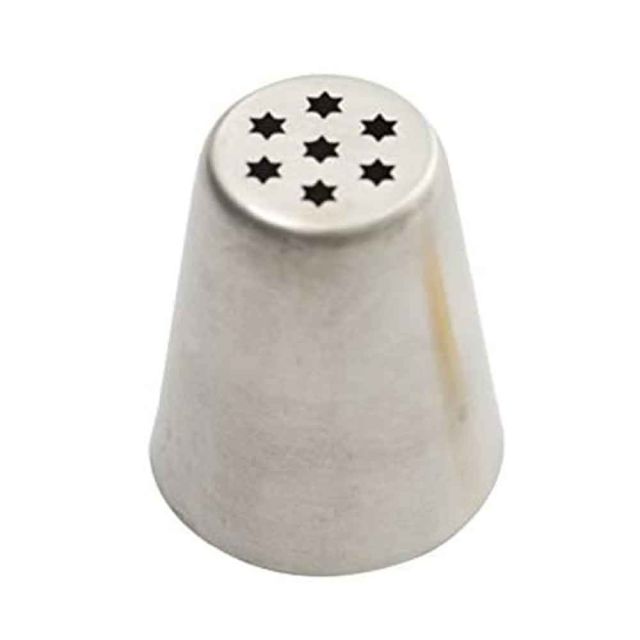 Beccuccio cornetto diretto erba e fili frastagliati grandi 16 Ø3,5 x 4 cm Decora