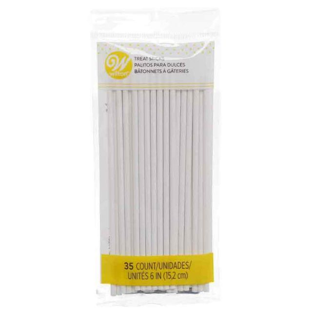 35 Bastoncini in carta per lecca lecca Ø3,8 mm x 15,2 cm Wilton