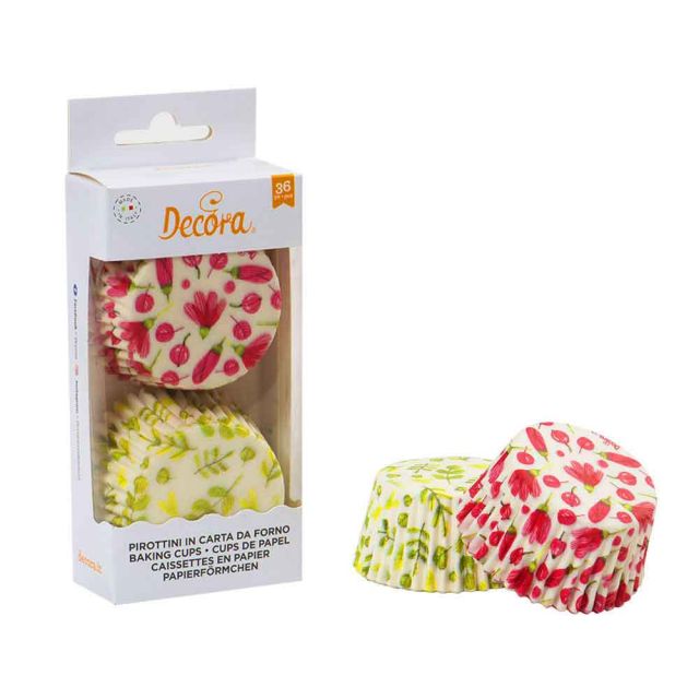 Confezione 36 pirottini Decora per muffin