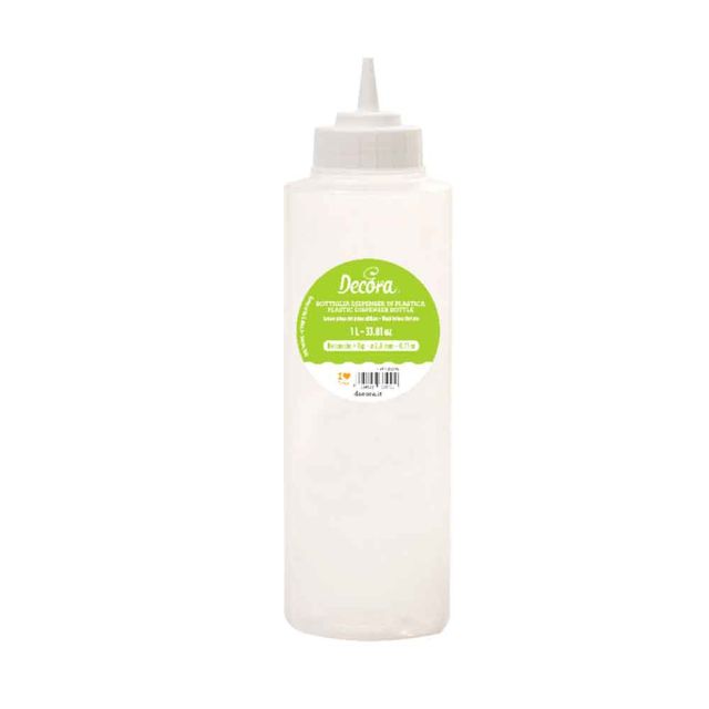 Dispenser Dosatore in plastica 1000ml con beccuccio fine Ø2,8mm