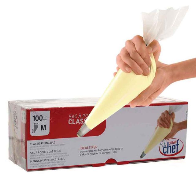 100 Sac a poche tasca pasticcere professionali 46x23cm medie