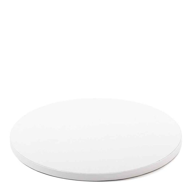Cakeboard vassoio Sottotorta rotondo rivestito bianco Ø40 h 1,2 cm Decora