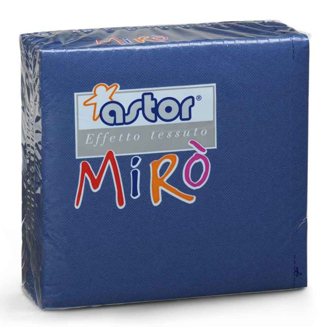 Tovaglioli di carta microgoffrati TNT 2 veli 38x38 blu