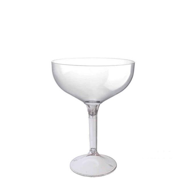 Coppe champagne riutilizzabili in plastica trasparente 205ml