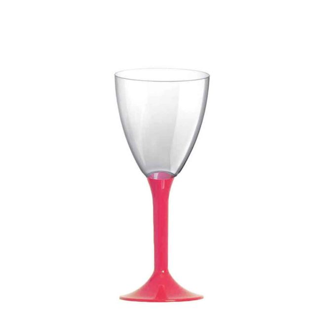 Calici da acqua riutilizzabili in plastica rosa corallo 180ml