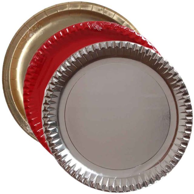 Sottopiatti di carta in cartoncino per feste Ø29 cm vari colori