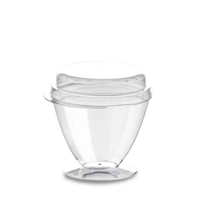 Bicchierini monoporzione Shuttle 90cc con coperchio