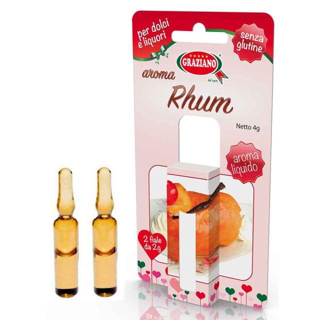 Aroma liquido per dolci gusto Rum 4g 2 fialette