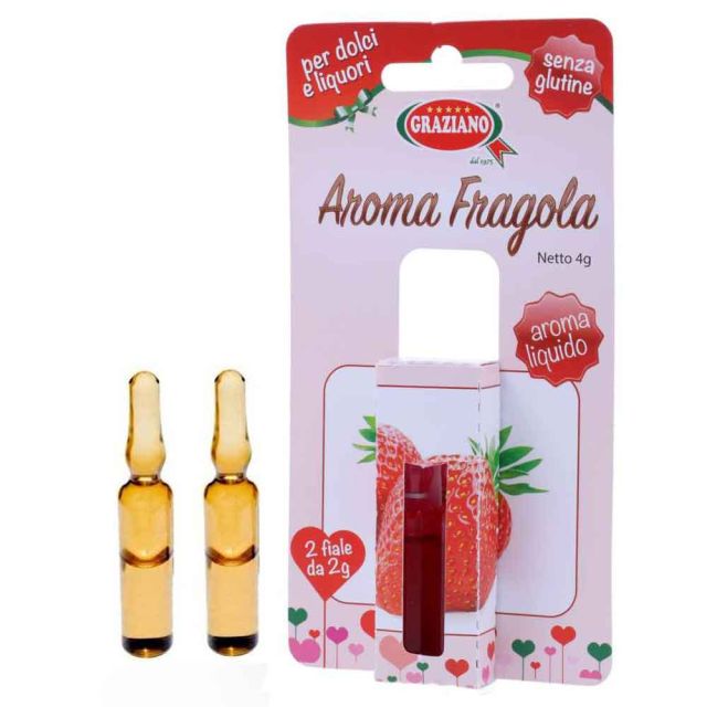 Aroma liquido per dolci gusto Fragola 4g 2 fialette