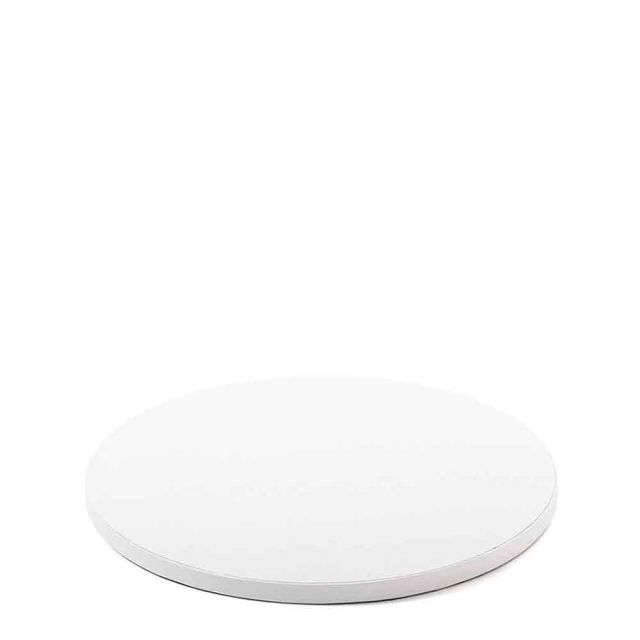 Cakeboard vassoio Sottotorta rotondo rivestito bianco Ø25 h 1,2 cm