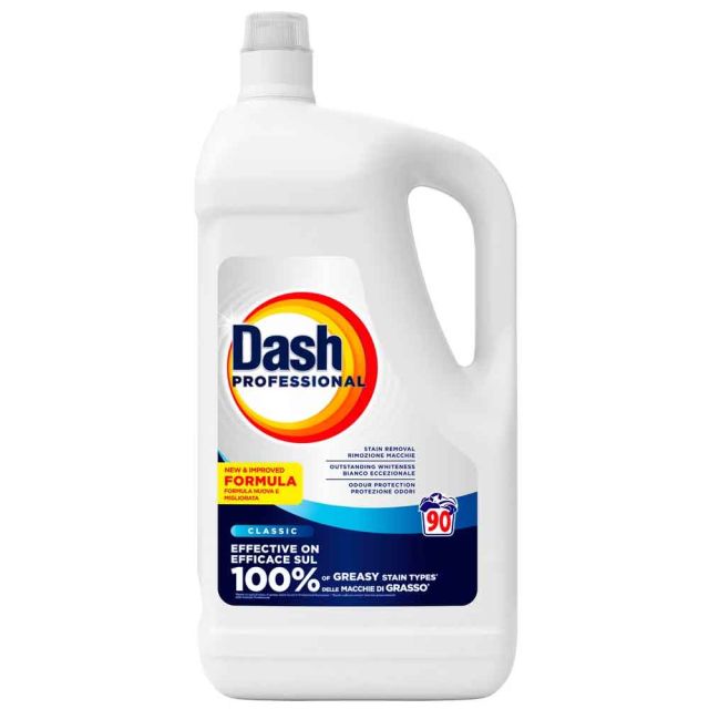 Dash detersivo liquido per lavatrice professionale 4,05L 90 misurini